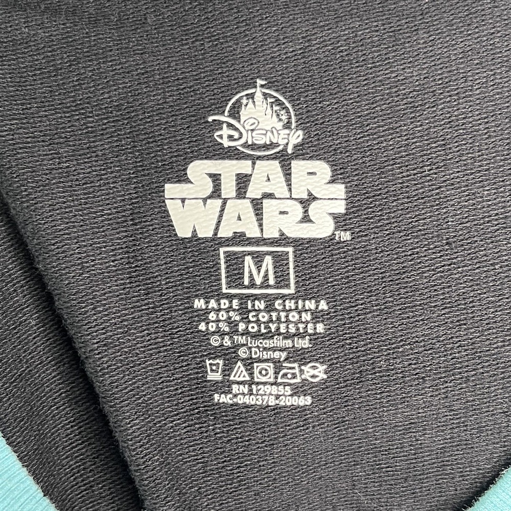 Disney‎ Star Wars Retro Sweatshirt Adult M Black Millennium Falcon Crewneck - Picture 5 of 5
